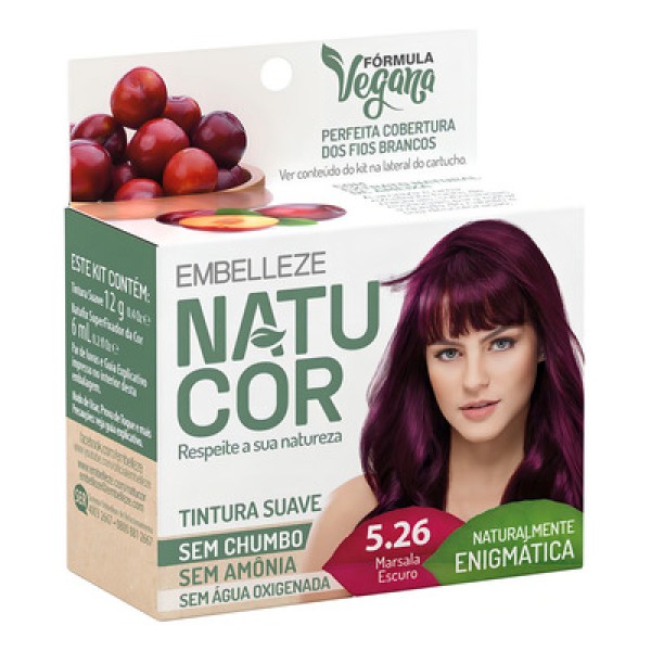 Encontraproduto.com.br - Coloração Natucor 1.7 Jamelão Preto Azulado 12g