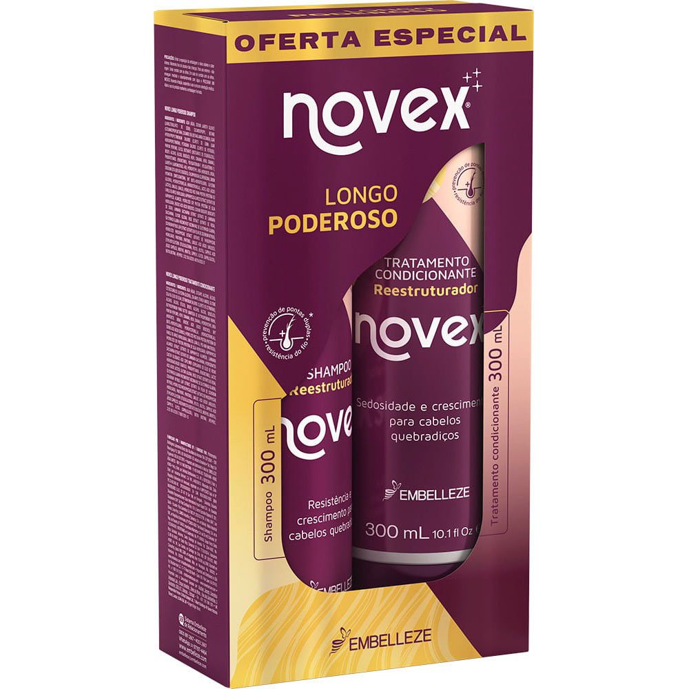 Encontraproduto.com.br - Kit Vitay Novex Longo Poderoso Shampoo + Condicionador