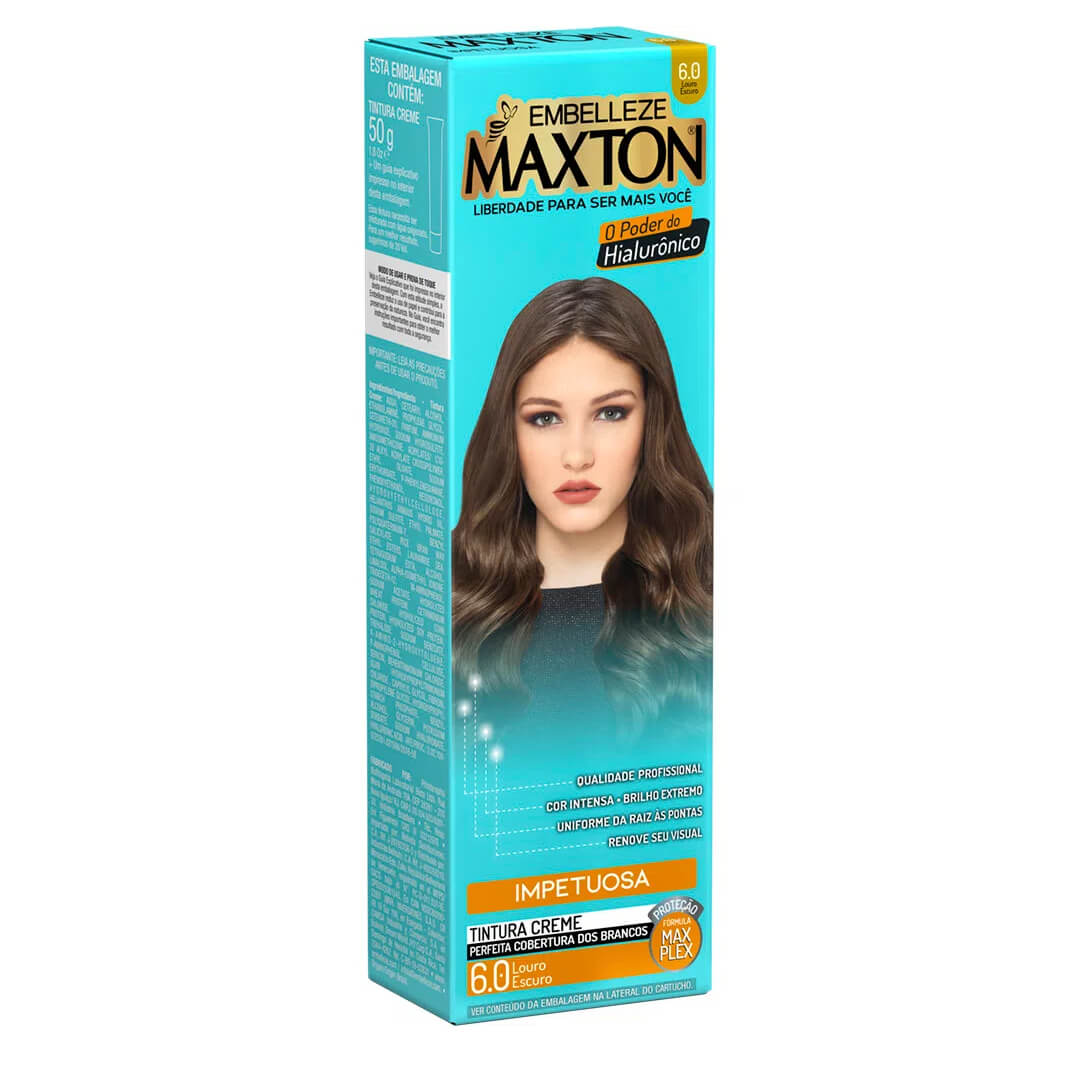 Encontraproduto.com.br - Tinta de Cabelo Maxton Individual Você Mais Impetuosa Louro Escuro 6.0