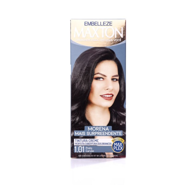 Encontraproduto.com.br - Tintura Maxton 1.01 Preto Carvão