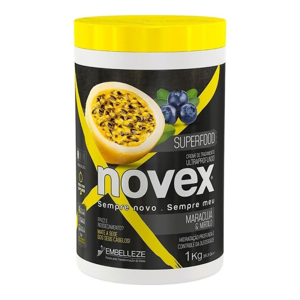 Encontraproduto.com.br - Creme de Tratamento Novex Superfood Maracujá e Mirtilo 1Kg