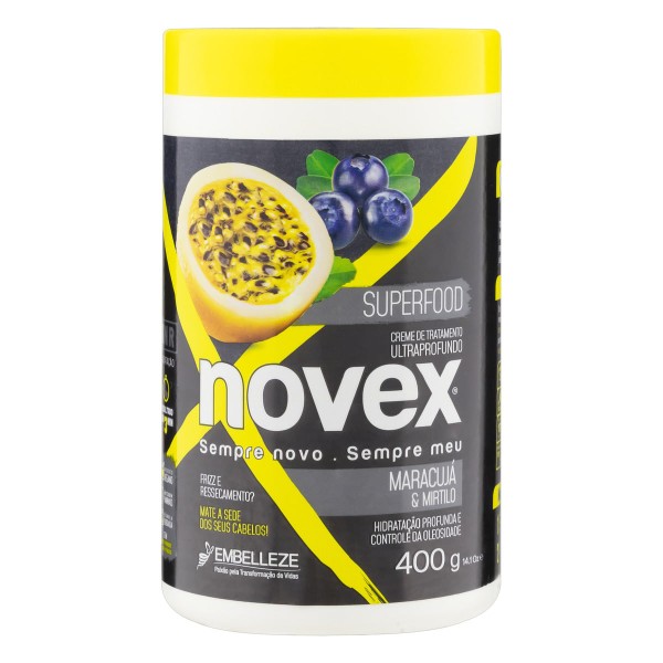 Encontraproduto.com.br - Creme de tratamento Novex Superfood Maracujá & Mirtilo 400g