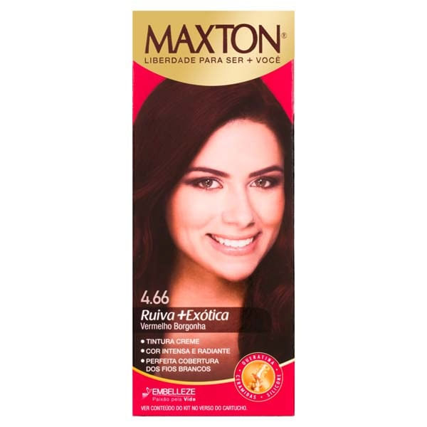 Tintura Maxton Creme 4 66 Vermelho Borgonha