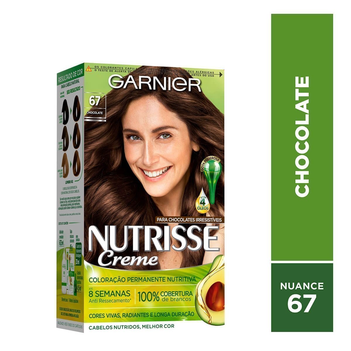 Tintura Creme Garnier Nutrisse 67 Chocolate
