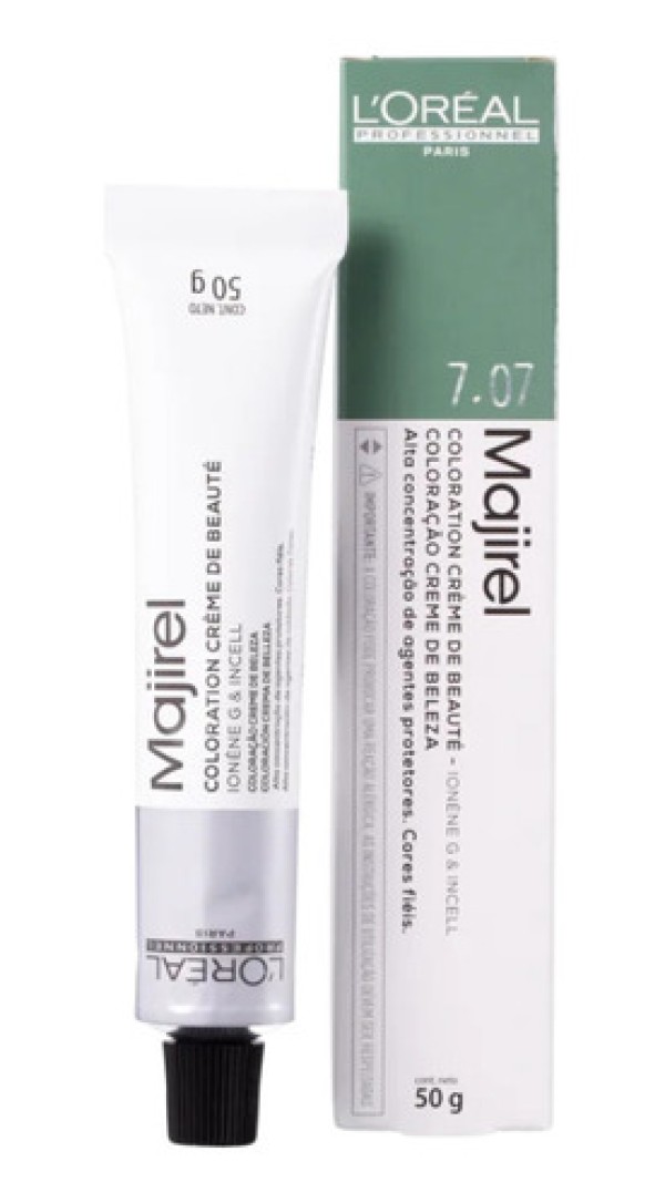 Tintura Majirel Louro Natural Frio 7.07