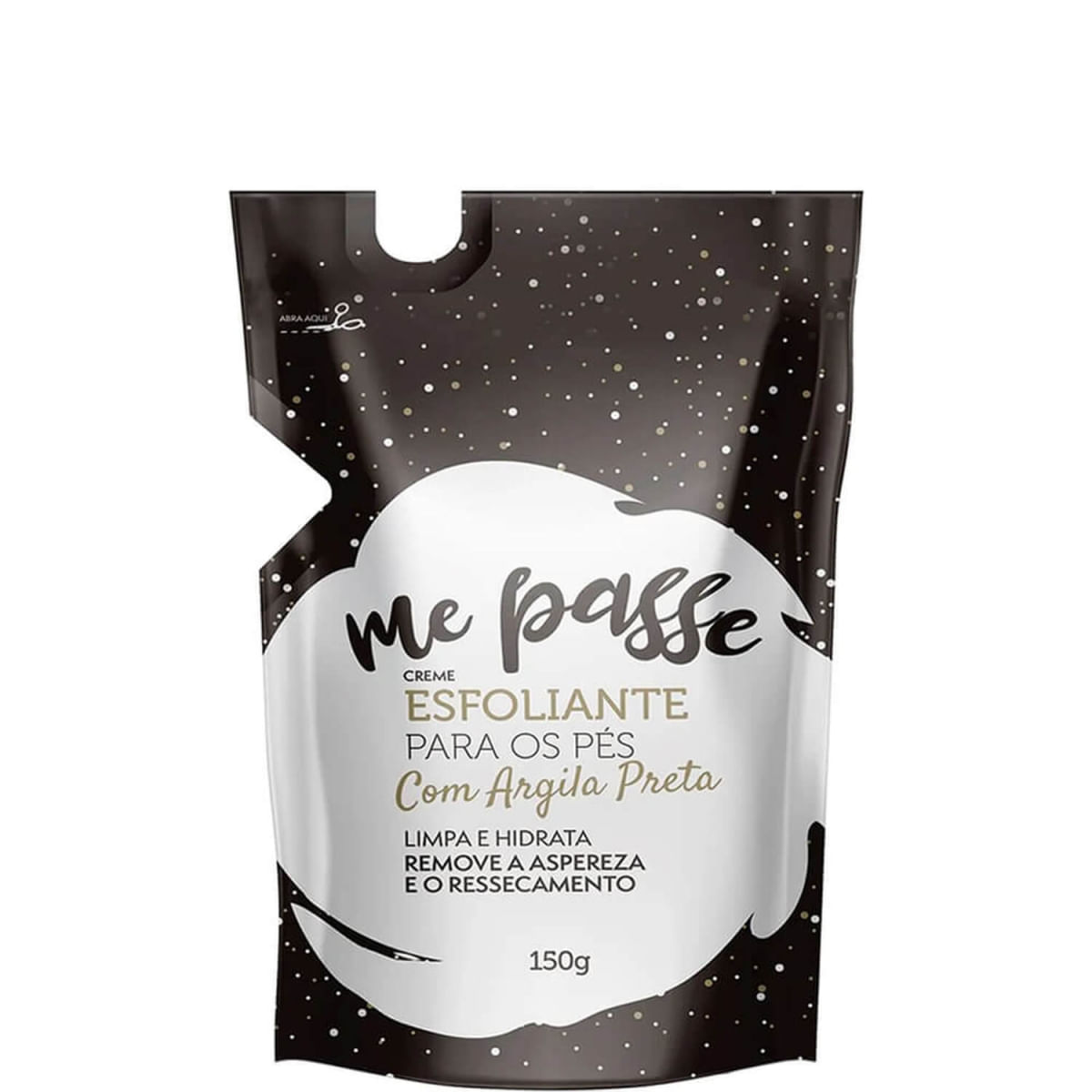 Corpo Dourado Me Passe - Esfoliante Creme para os Pés Argila Preta 150g