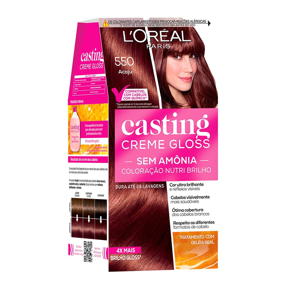 Encontraproduto.com.br - Tintura Loreal Casting Creme Gloss 550 - Acaju