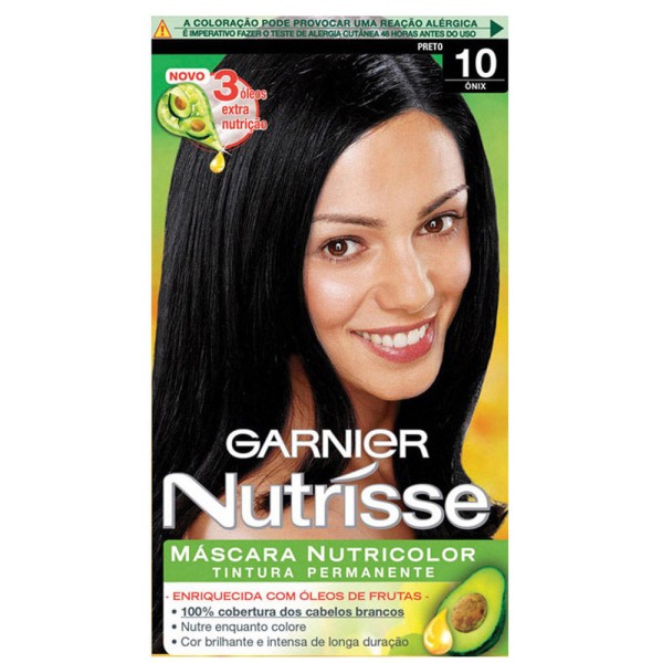 Encontraproduto.com.br - Tintura Garnier Nutrisse 10 Onix Preto