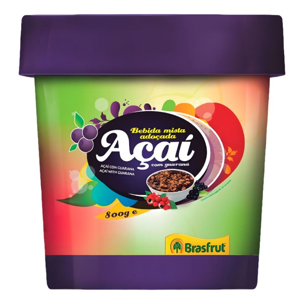Encontraproduto.com.br - Sorbet Brasfrut Açaí c/ Guaraná Adoçado 800g