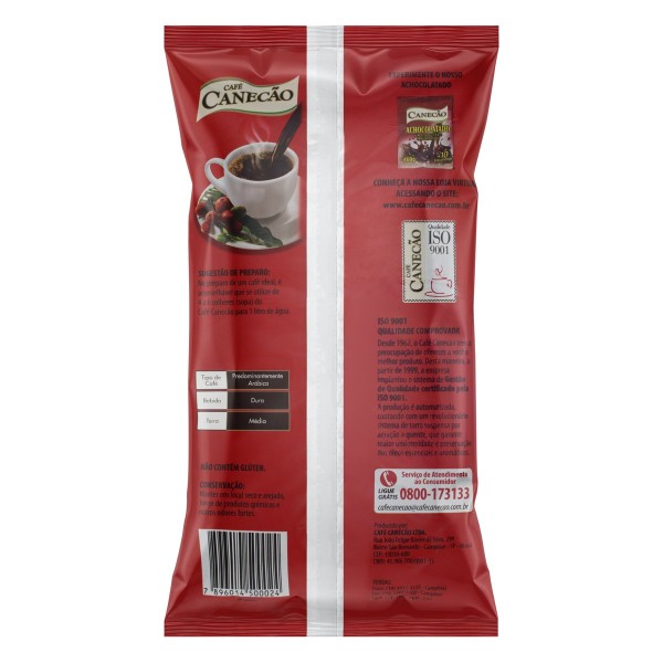 Encontraproduto.com.br - Café Tradicional Canecão Pack com 2 Unidades de 500g Cada