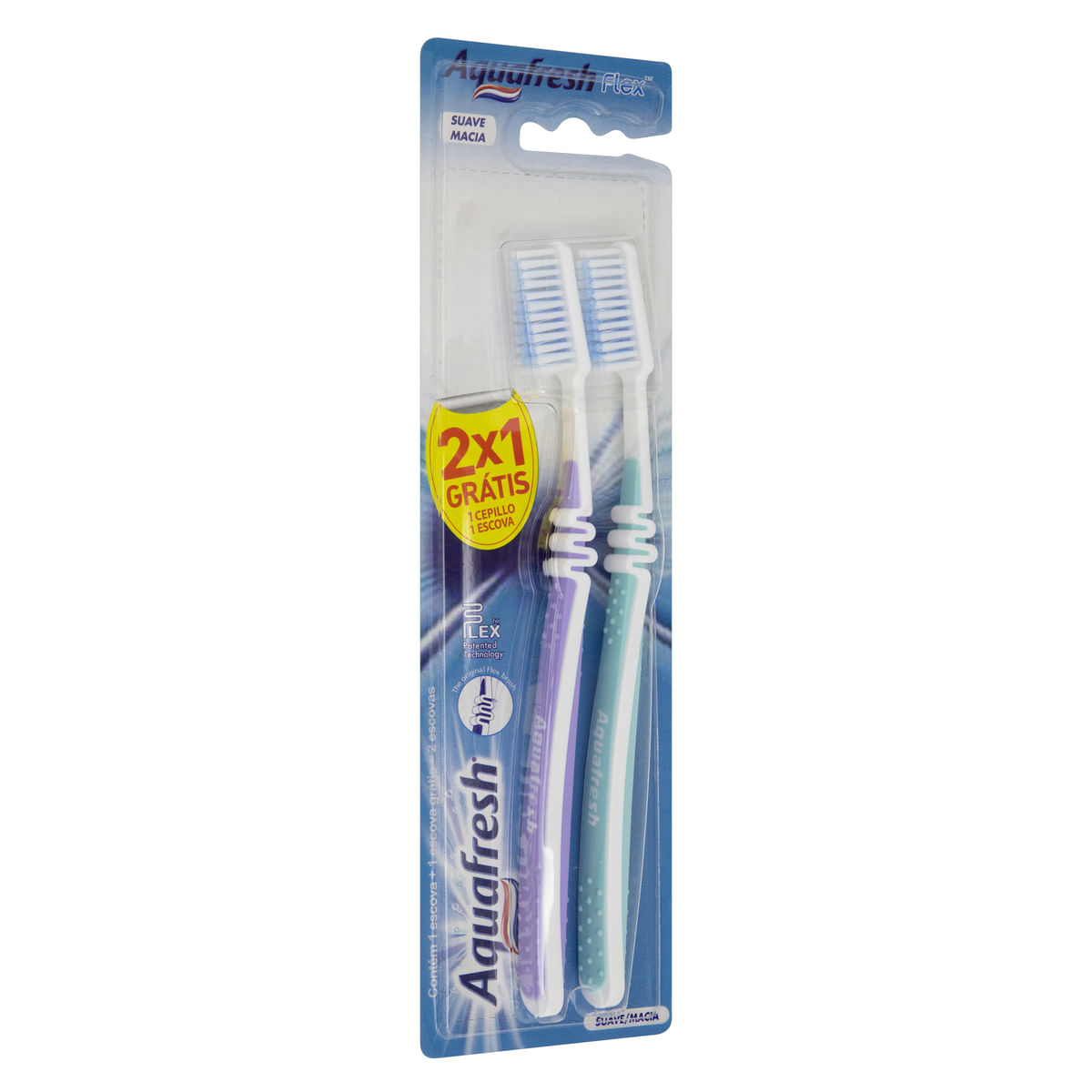 Encontraproduto.com.br - Aquafresh Flex Kit com duas Escovas Dentais com Cerdas Macias