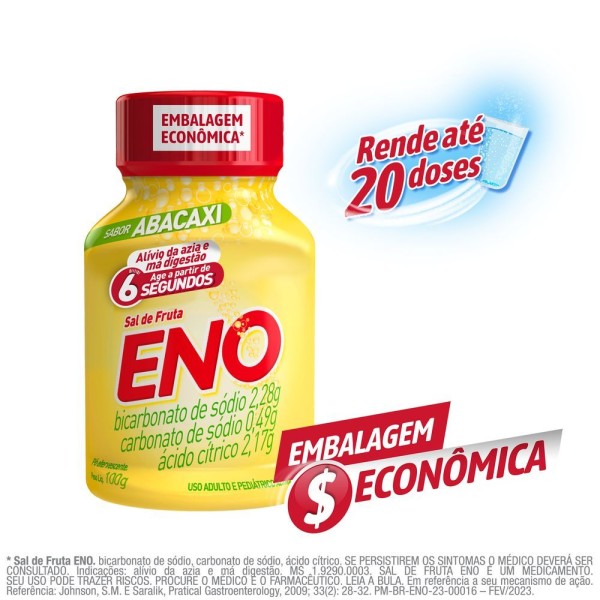 Encontraproduto.com.br - Sal de Fruta Eno Sabor Abacaxi 100g