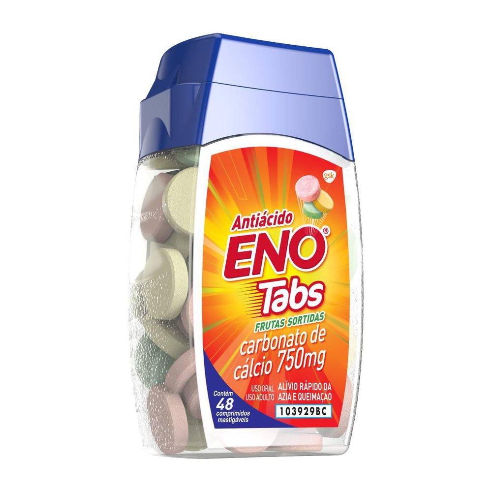 Encontraproduto.com.br - Eno Tabs Frasco Com 48 Pastilhas