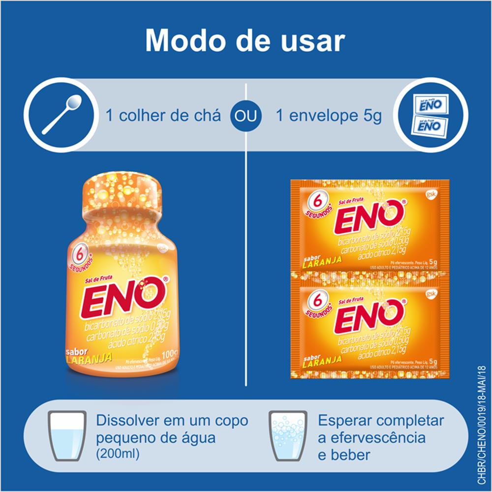 Encontraproduto.com.br - Sal de Fruta Eno Sabor Laranja 100g