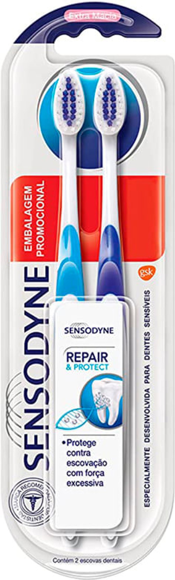 Encontraproduto.com.br - Escova Dental Repair & Protect Sensodyne - 2 unidades