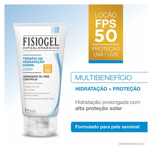 Encontraproduto.com.br - loção Hidratante Fisiogel Oil Free Fps 50 160ml