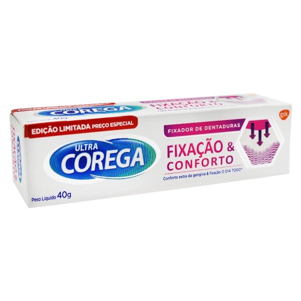 Encontraproduto.com.br - Ultra Corega Creme Fixação e Conforto 40g