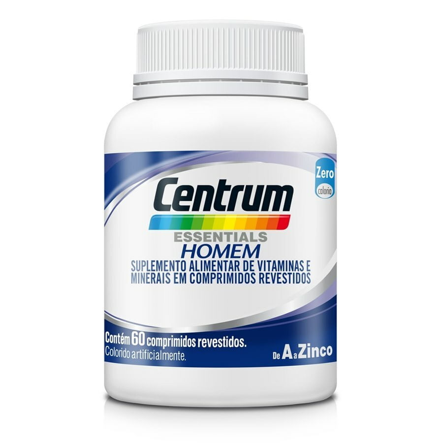 Encontraproduto.com.br - Multivitamínico Centrum Essentials Homem de A a Zinco com 60 comprimido