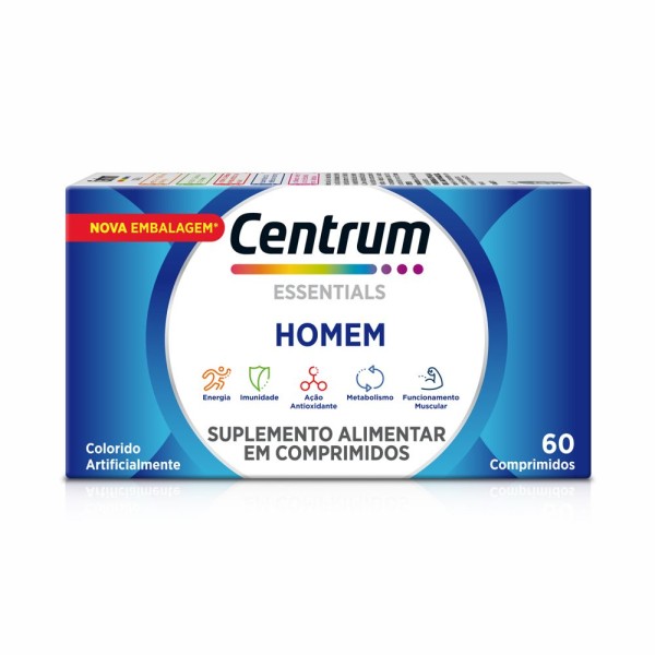 Encontraproduto.com.br - Multivitamínico Centrum Essentials Homem de A a Zinco com 60 comprimido