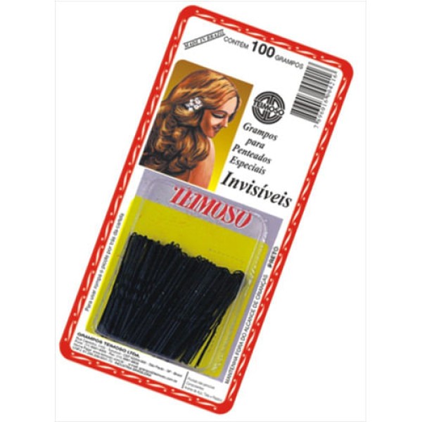 Encontraproduto.com.br - Teimoso Grampo Invisível Preto C-100