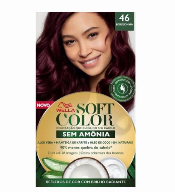 Encontraproduto.com.br - Tintura Wella Soft Color 46 Borgonha