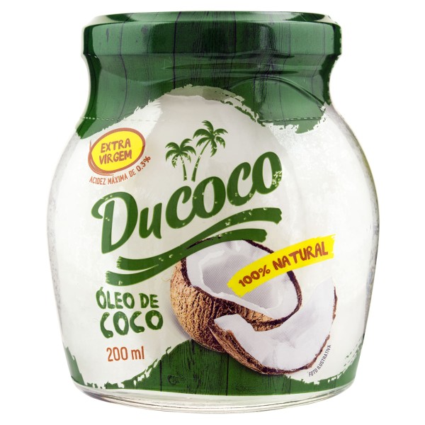 Encontraproduto.com.br - Óleo de Coco Ducoco Extra Virgem Vidro com 200ml