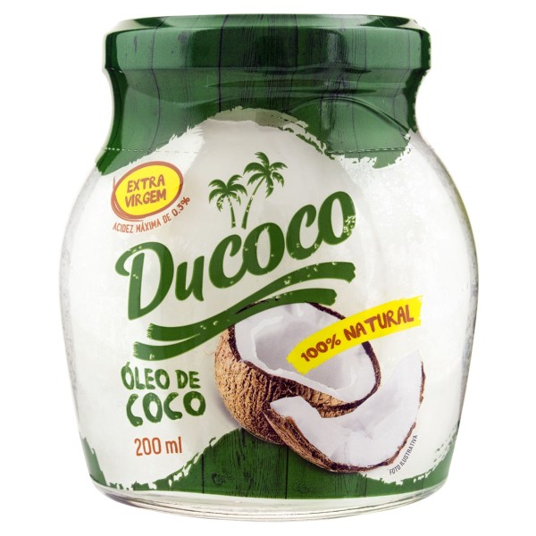 Encontraproduto.com.br - Óleo de Coco Ducoco Extra Virgem Vidro com 200ml