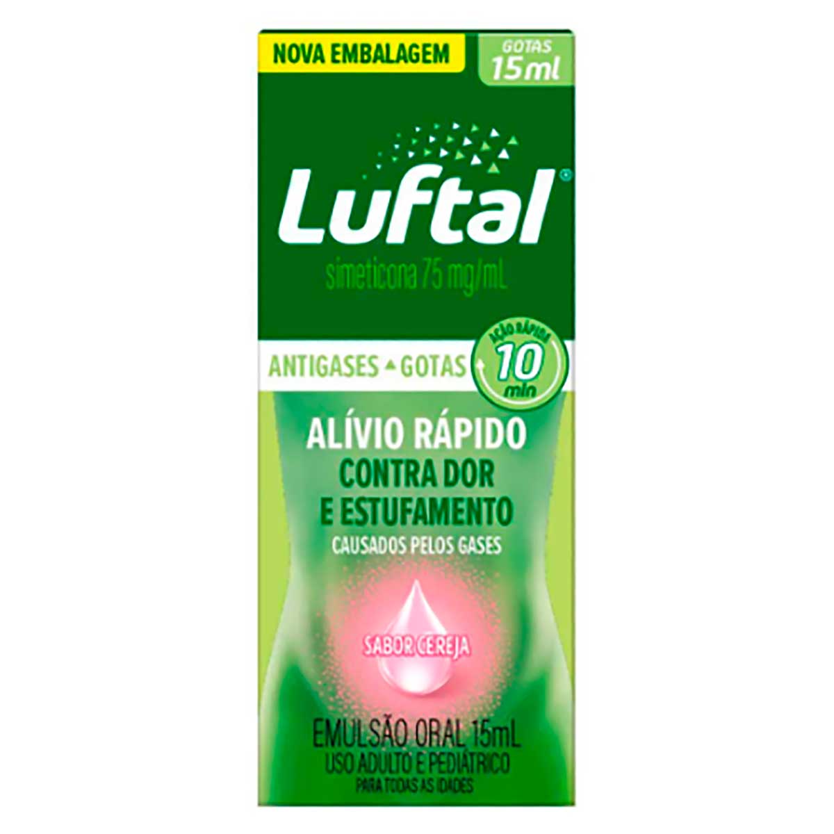 Encontraproduto.com.br - Luftal 75mg/ml Gotas Sabor Cereja 15ml