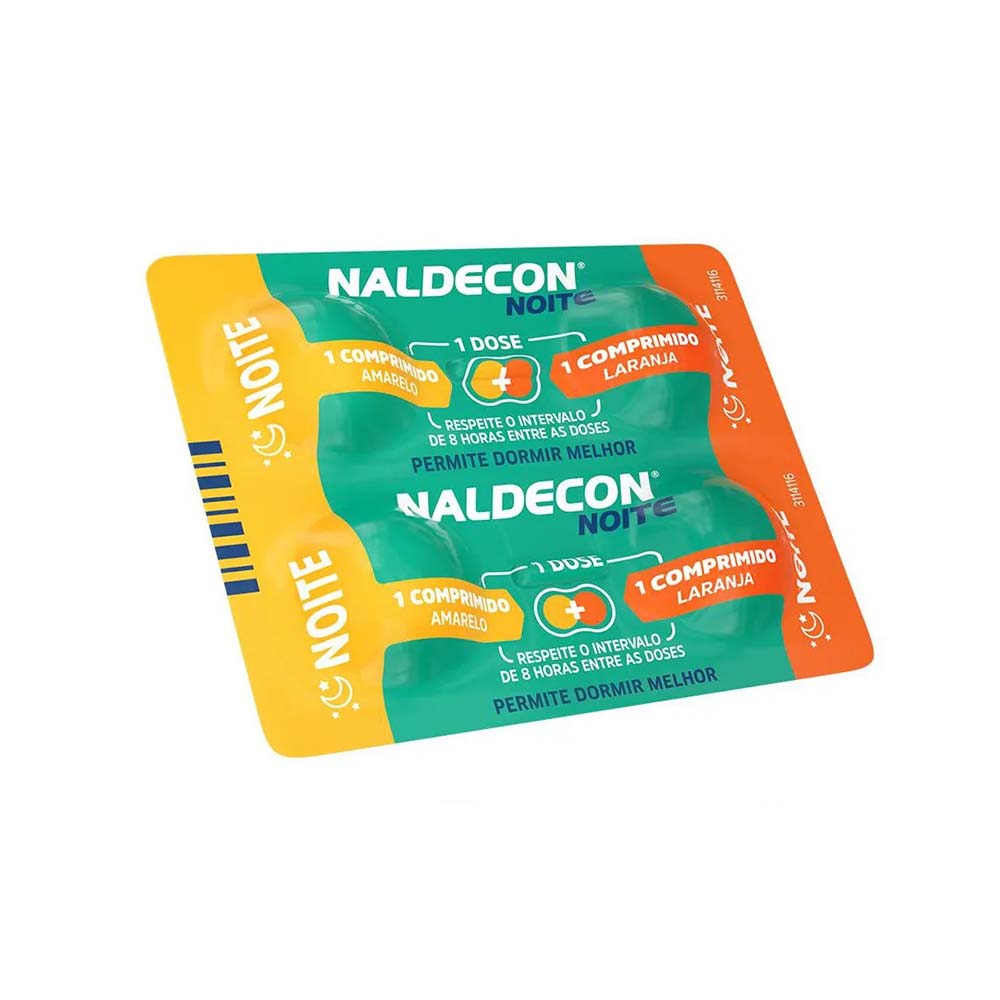 Encontraproduto.com.br - Naldecon Noite 4 Comprimidos Reckitt Benckiser
