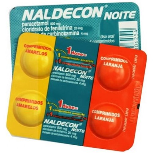 Encontraproduto.com.br - Naldecon Noite 4 Comprimidos Reckitt Benckiser