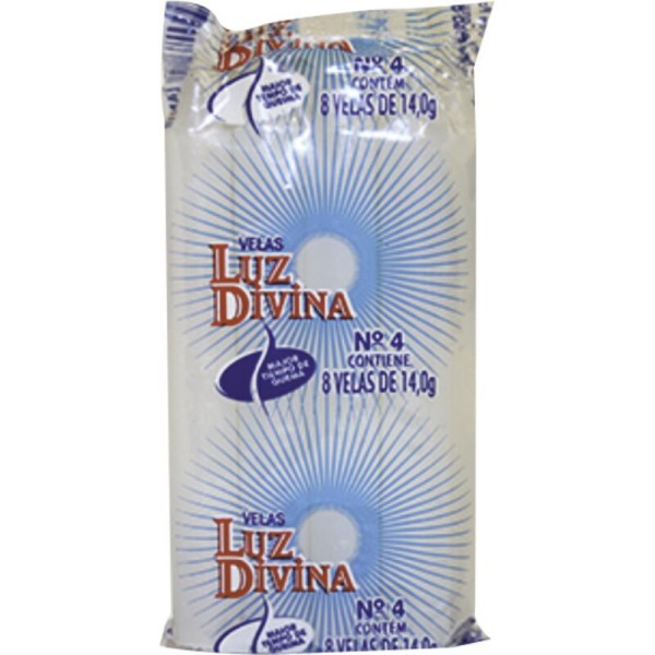 Encontraproduto.com.br - Vela Guanabara Luz Divina Nº04 14g Pacote com 8 unidades