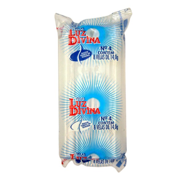 Encontraproduto.com.br - Vela Guanabara Luz Divina Nº04 14g Pacote com 8 unidades