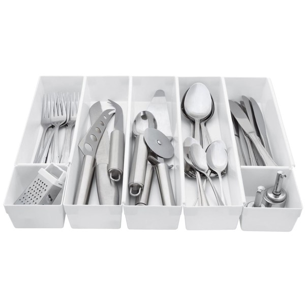 Encontraproduto.com.br - Organizador de Gavetas com 7 Peças - Atuallar