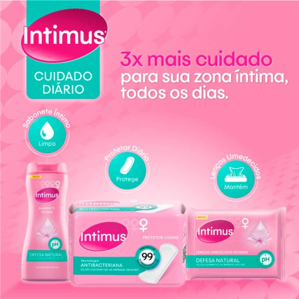 Encontraproduto.com.br - Lenço Umedecido Intimus Defesas Naturais 16 Unidades