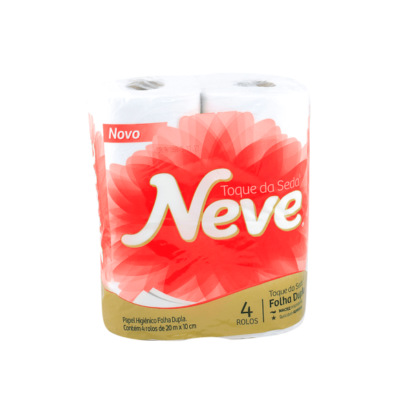 Papel Higiênico Neve Toque De Seda 4x20m Folha Dupla