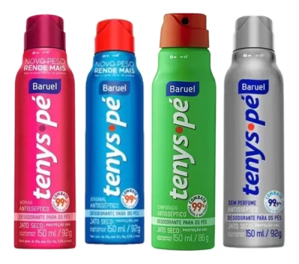 Desodorante para os Pés Jato Seco Tenys Pé Baruel Original 150ml