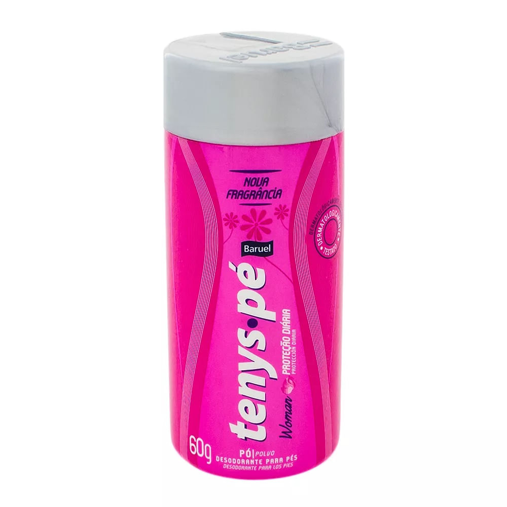 Desodorante Tenys Pe Baruel Pó Woman 60G - Tenys Pe