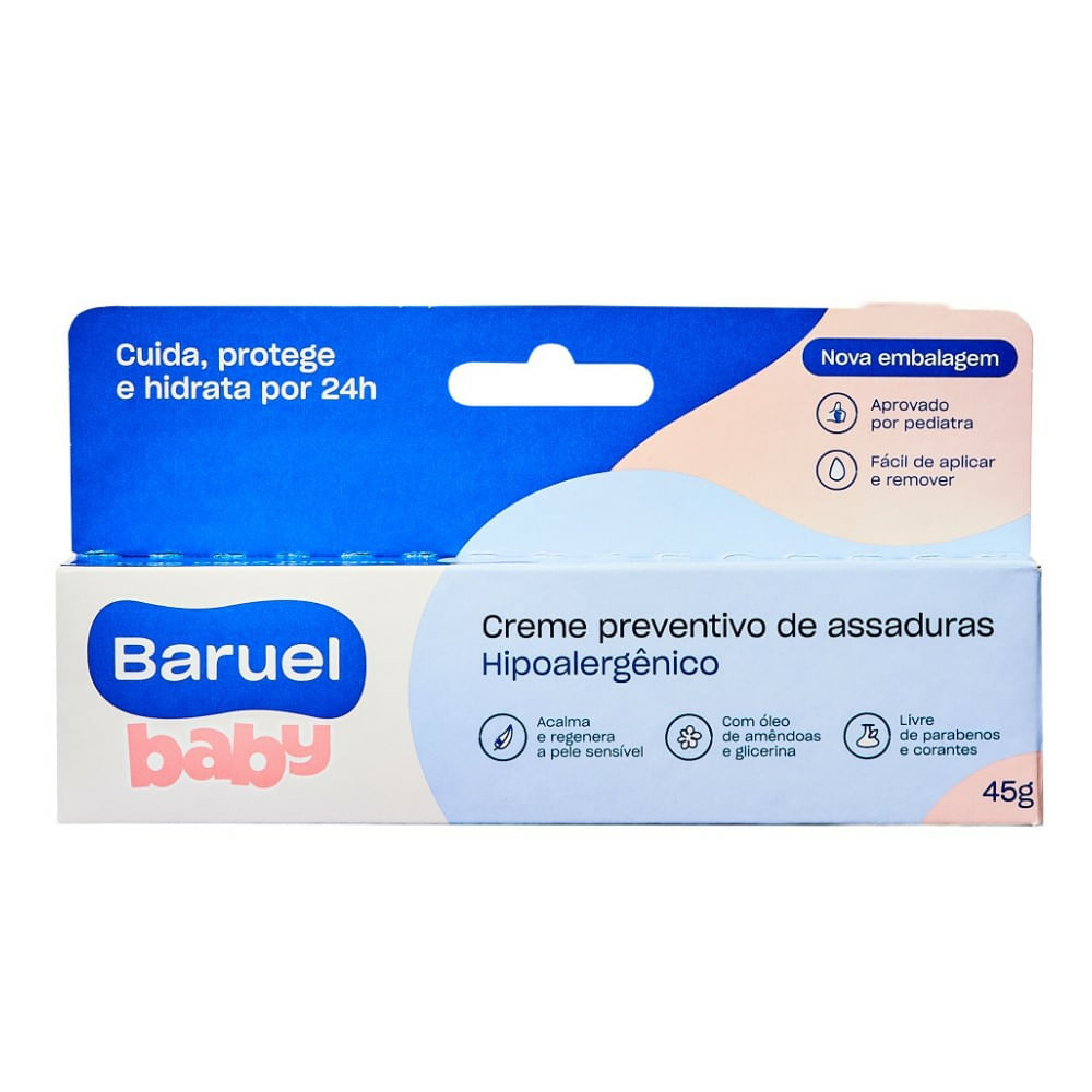Encontraproduto.com.br - Creme Preventivo de Assaduras Bebê Baruel Baby Caixa 45g