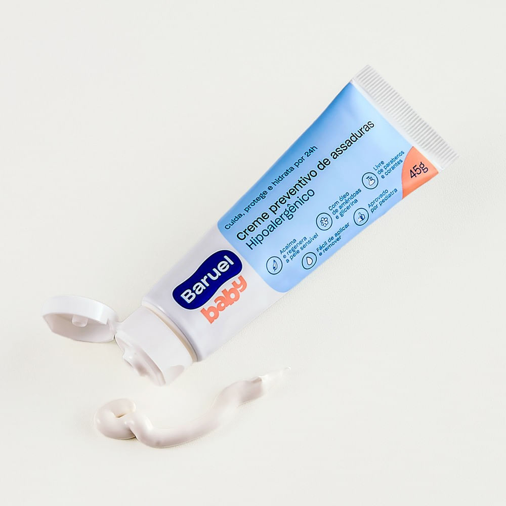 Encontraproduto.com.br - Creme Preventivo de Assaduras Bebê Baruel Baby Caixa 45g