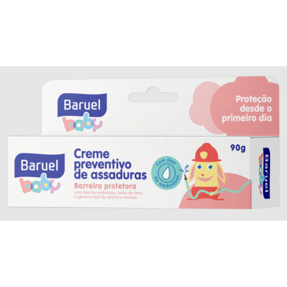 Creme Preventivo de Assaduras Bebê Baruel Baby Caixa 90g