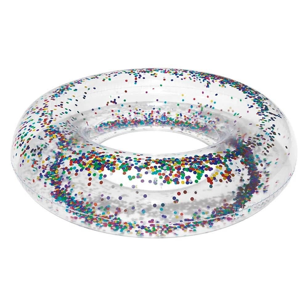 Encontraproduto.com.br - Boia Circular Redonda 80cm Adulto C/ Glitter Mor
