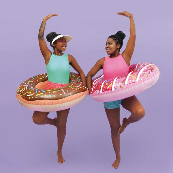 Encontraproduto.com.br - Boia Donut - Rosa MOR