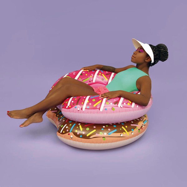Encontraproduto.com.br - Boia Donut - Rosa MOR