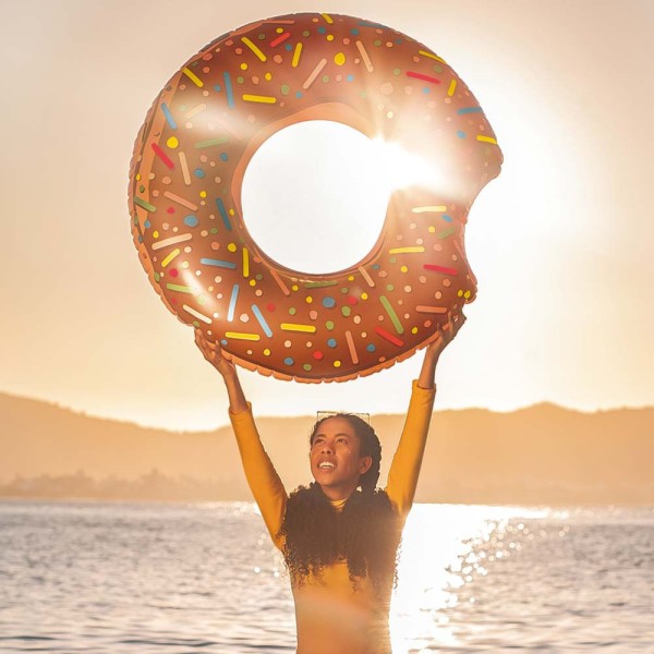 Encontraproduto.com.br - Boia Donut - Rosa MOR