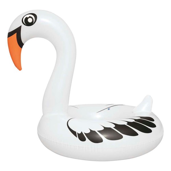 Encontraproduto.com.br - Boia Cisne Perolado Branco com Abertura MOR