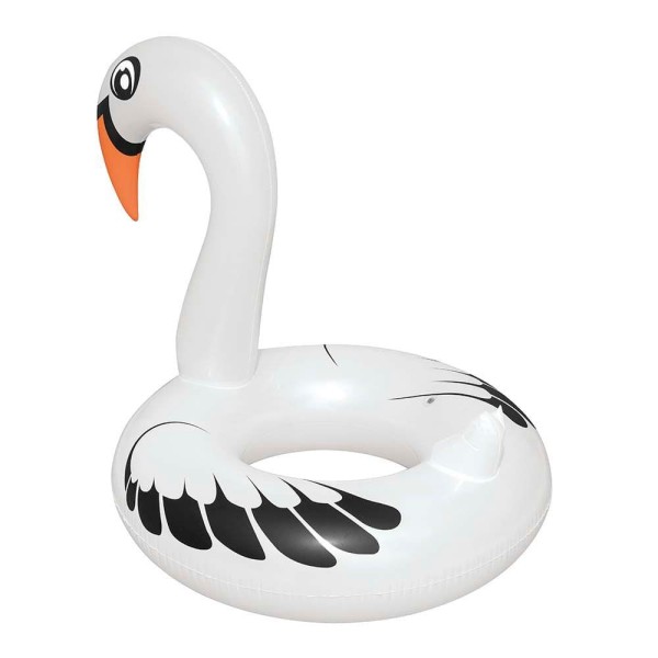 Encontraproduto.com.br - Boia Cisne Perolado Branco com Abertura MOR