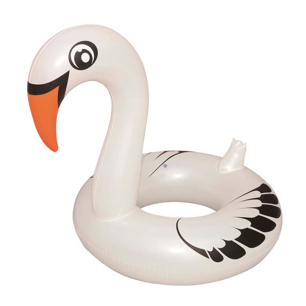 Encontraproduto.com.br - Boia Cisne Perolado Branco com Abertura MOR