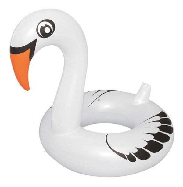 Encontraproduto.com.br - Boia Cisne Perolado Branco com Abertura MOR