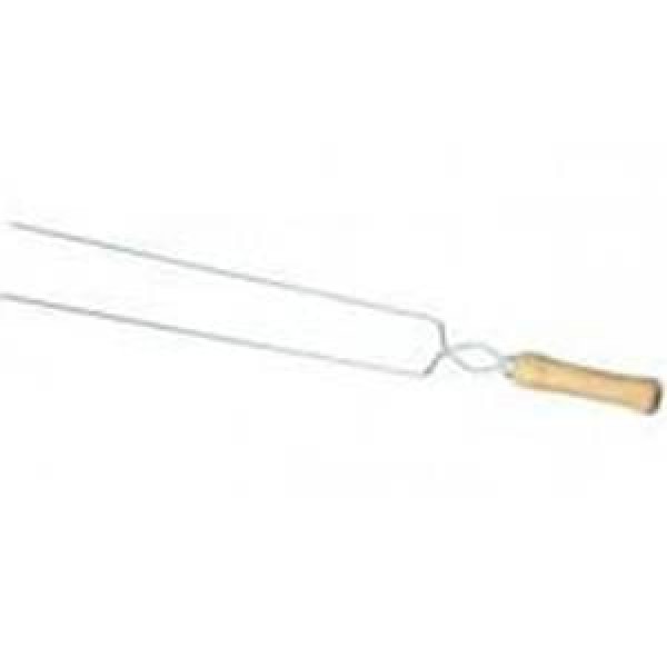 Encontraproduto.com.br - Espeto Duplo para Churrasco 75cm MOR