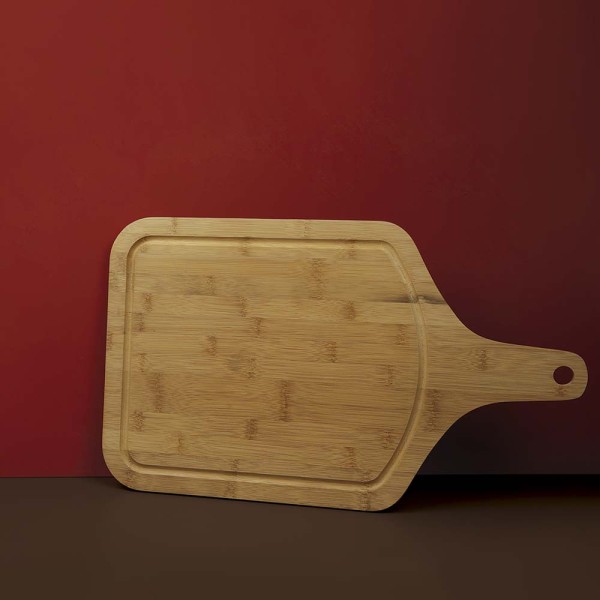Encontraproduto.com.br - Tábua Bamboo com Cabo 38,5cm x 20,5cm MOR